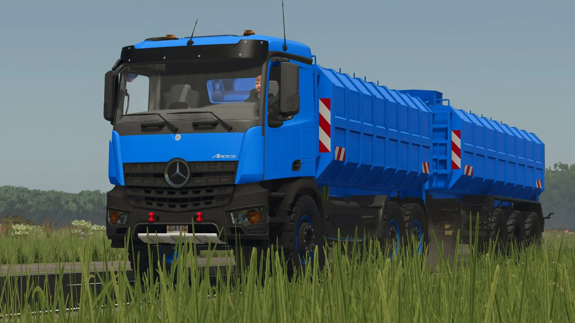 FS25 Mercedes Arocs Milk transporter V1.0 Trucks Mod FS25 Mod Free Download