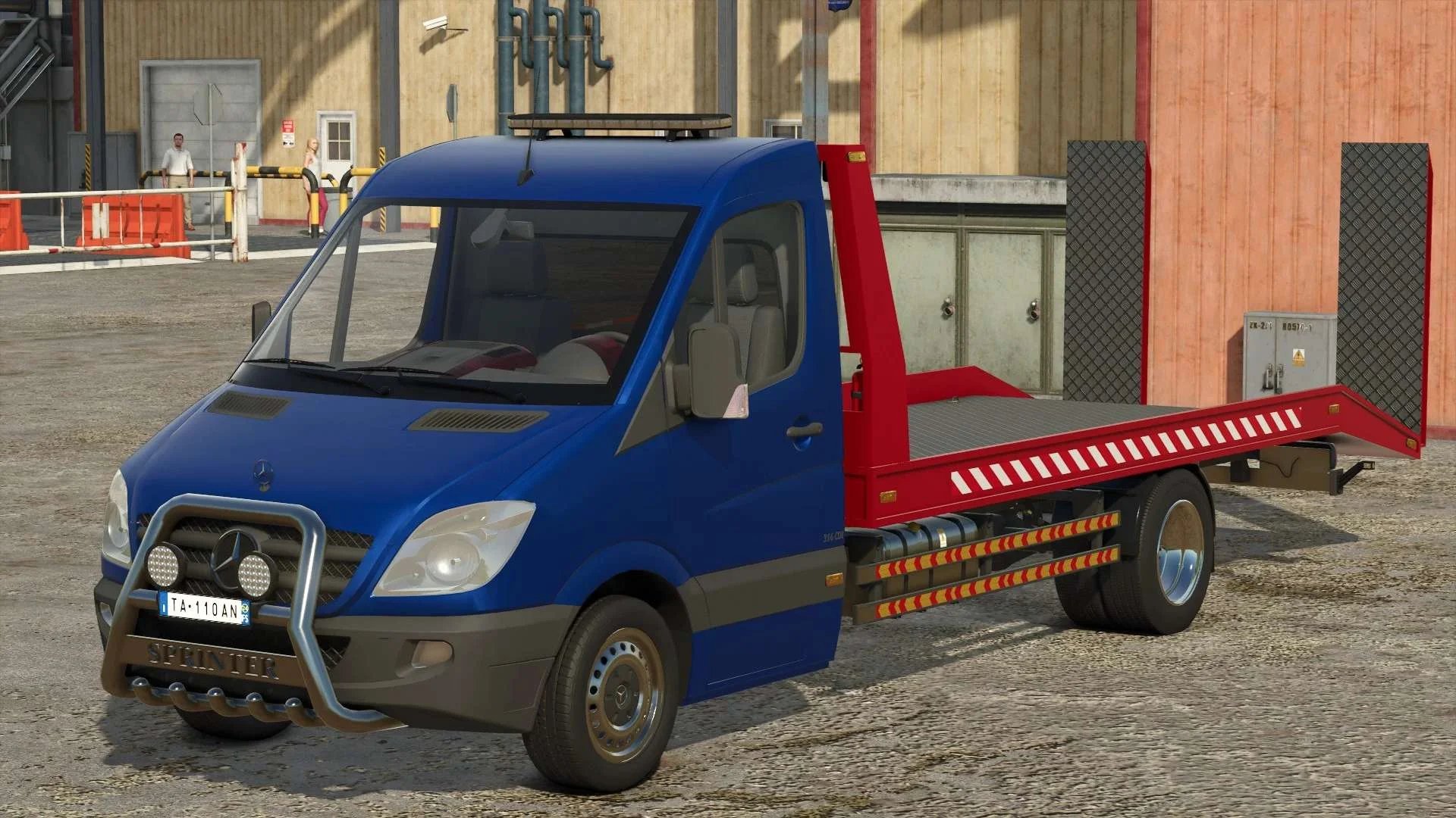 FS25 Mercedes Benz Sprinter Tow Truck v1.0 Trucks Mod FS25 Mod Free Download