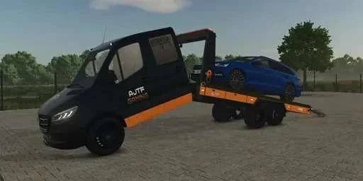 FS25 Mercedes Sprinter tow truck v1.0 Trucks Mod FS25 Mod Free Download