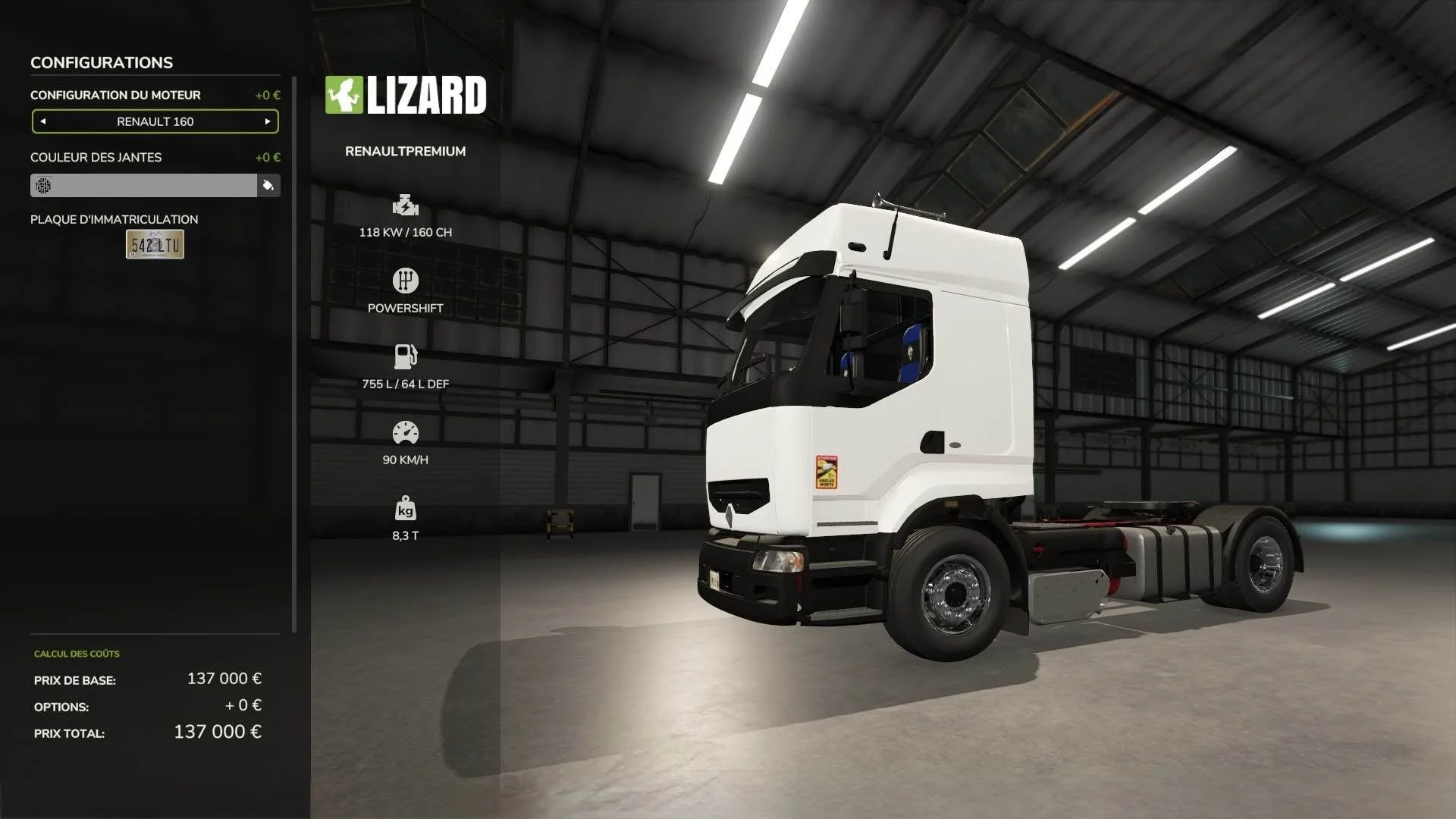 FS25 Renault Premium V1.0 Trucks Mod FS25 Mod Free Download