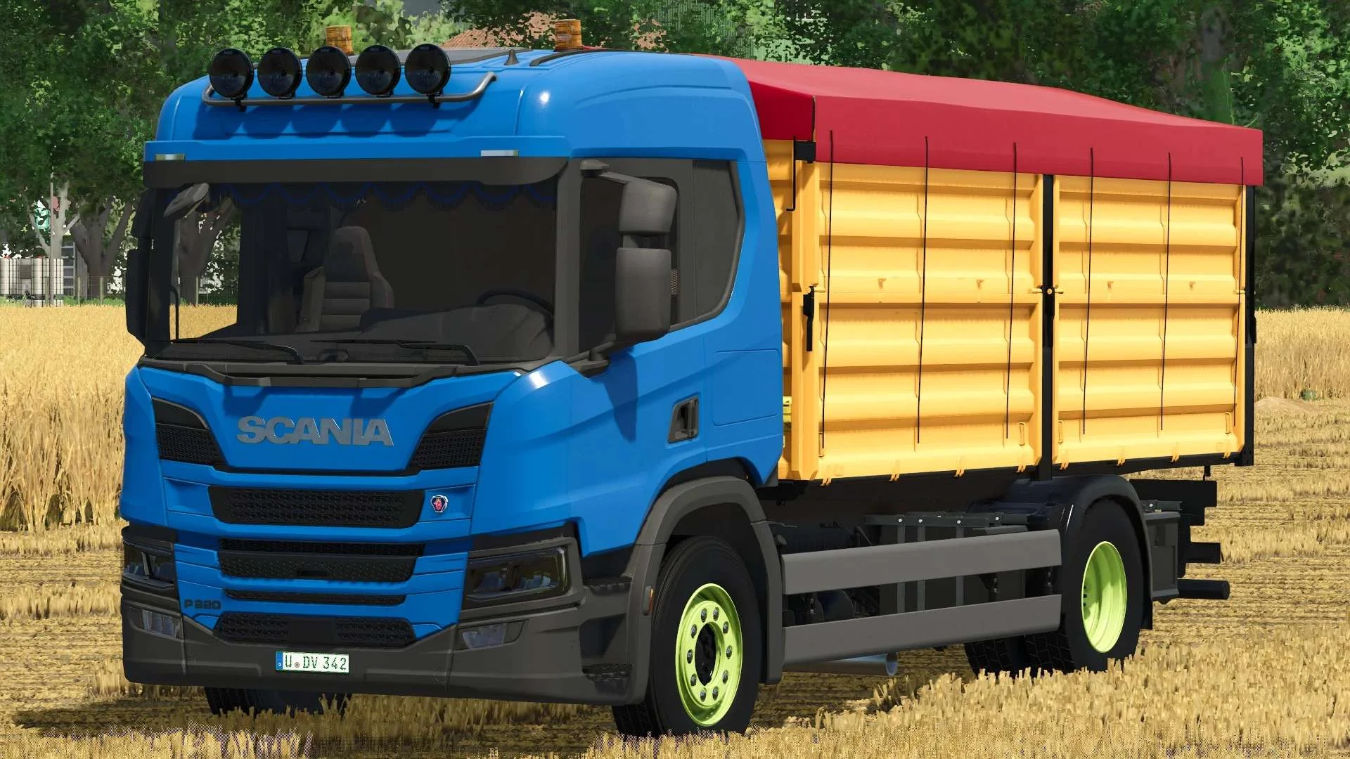 FS25 Scania P Grain Truck v1.0 Trucks Mod FS25 Mod Free Download