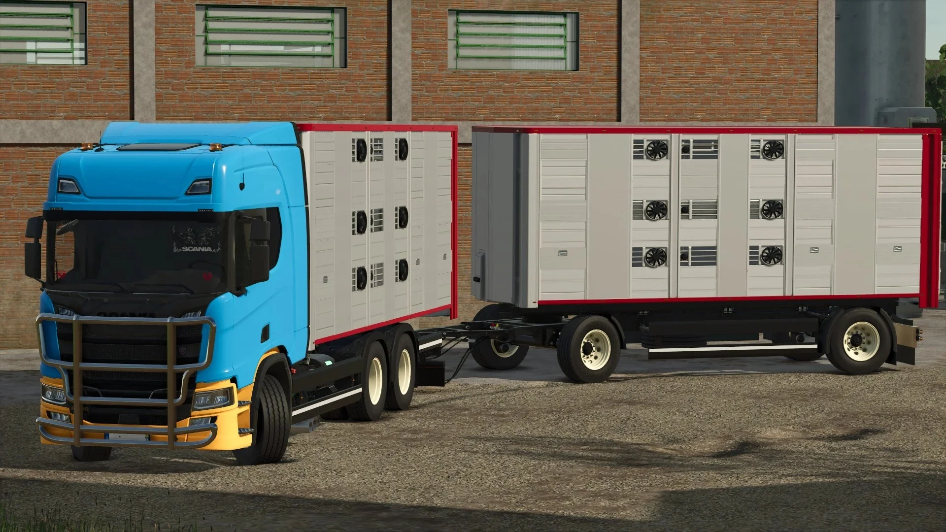 FS25 Scania R Animal Transport Truck v1.0 Trucks Mod FS25 Mod Free Download