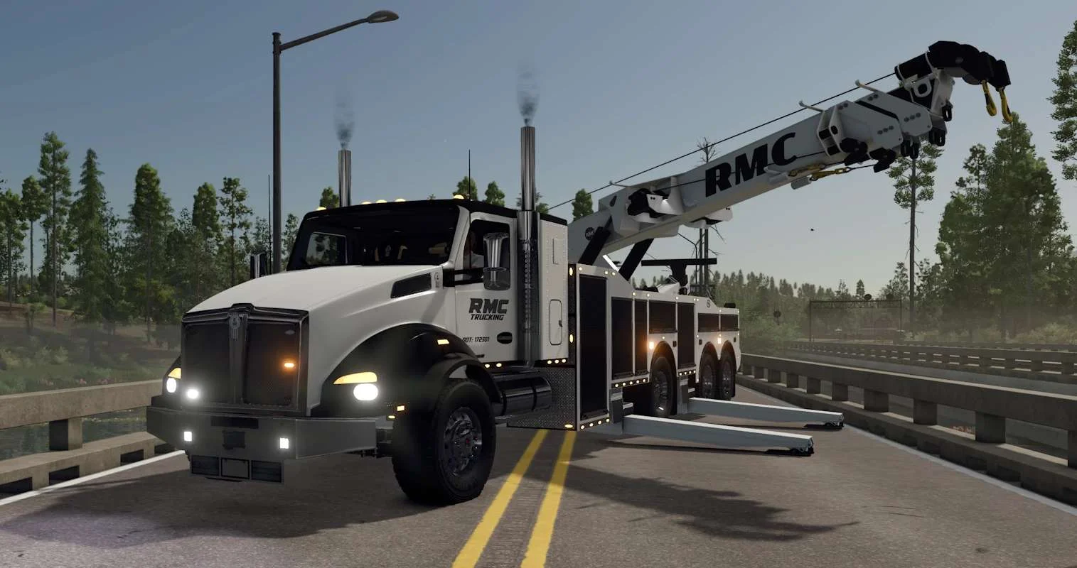 FS25 T880 Rotator Tow Truck UPDATE v1.0 Trucks Mod FS25 Mod Free Download