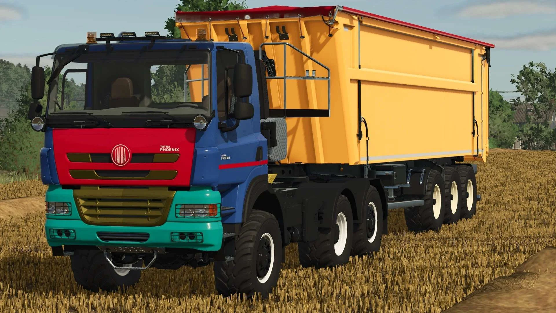 FS25 Tatra Phoenix 6×6 Agro Plus Truck + Trailer v1.0 Trucks Mod FS25 Mod Free Download