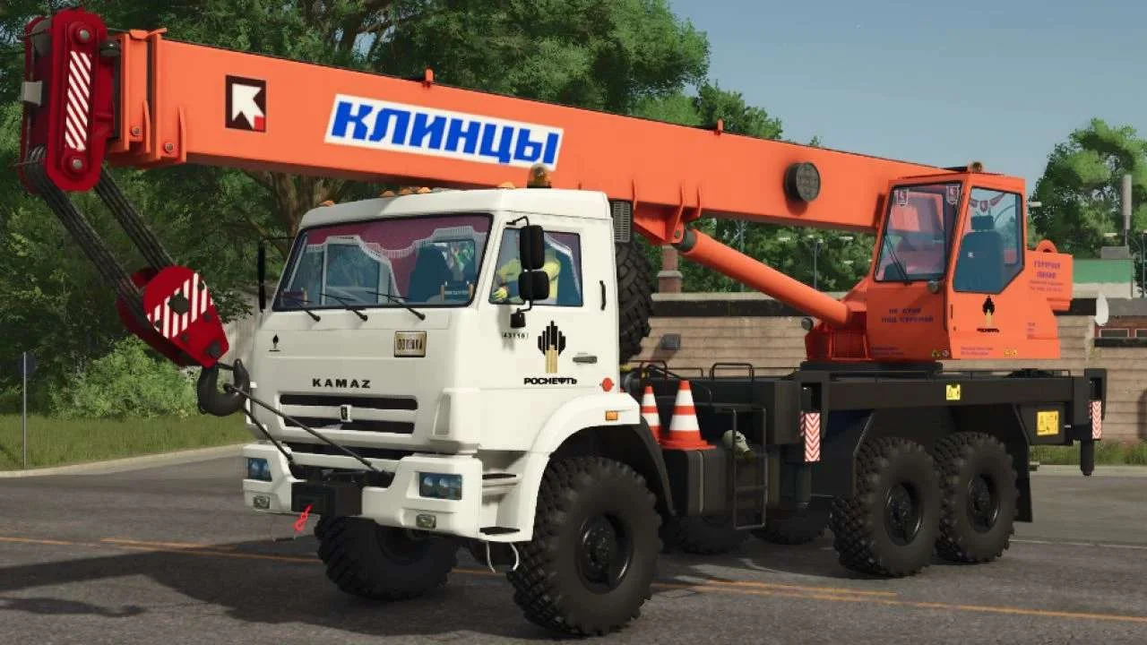 FS25 Truck crane Klintsy 6×6 v3.0 Trucks Mod FS25 Mod Free Download
