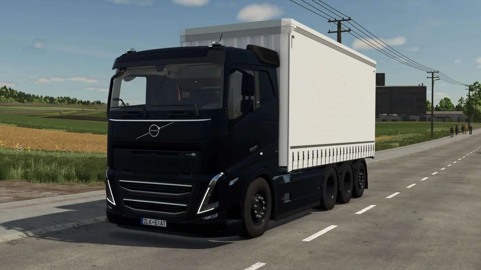 FS25 Volvo FH16 Box Truck v1.0 Trucks Mod FS25 Mod Free Download