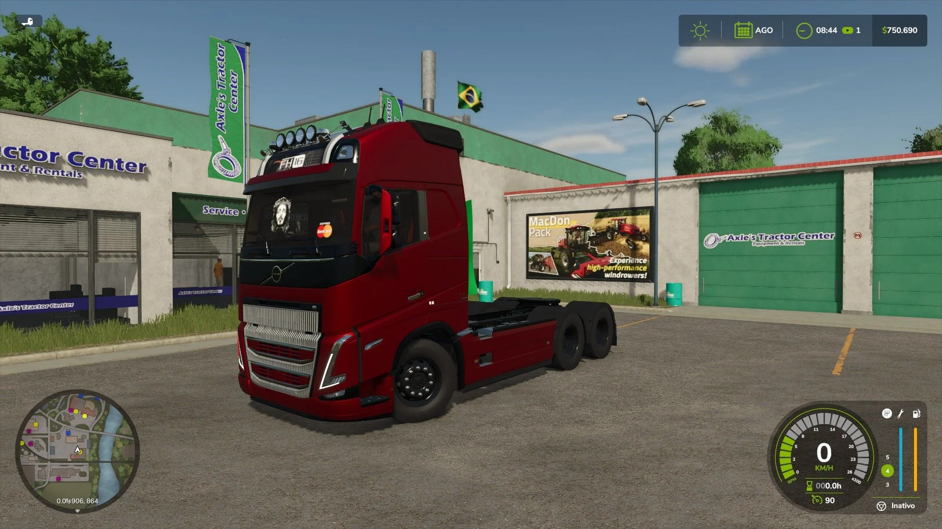 FS25 Volvo FH16 BR V1.0 Trucks Mod FS25 Mod Free Download