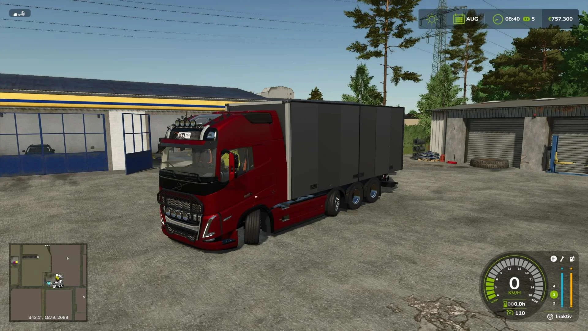 FS25 Volvo FH16 for swap body v1.0 Trucks Mod FS25 Mod Free Download