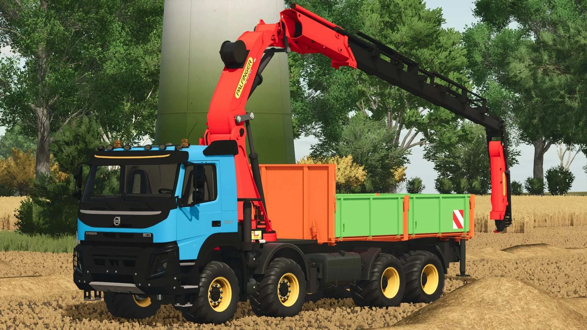 FS25 Volvo FMX with Palfinger Crane v1.0 Trucks Mod FS25 Mod Free Download