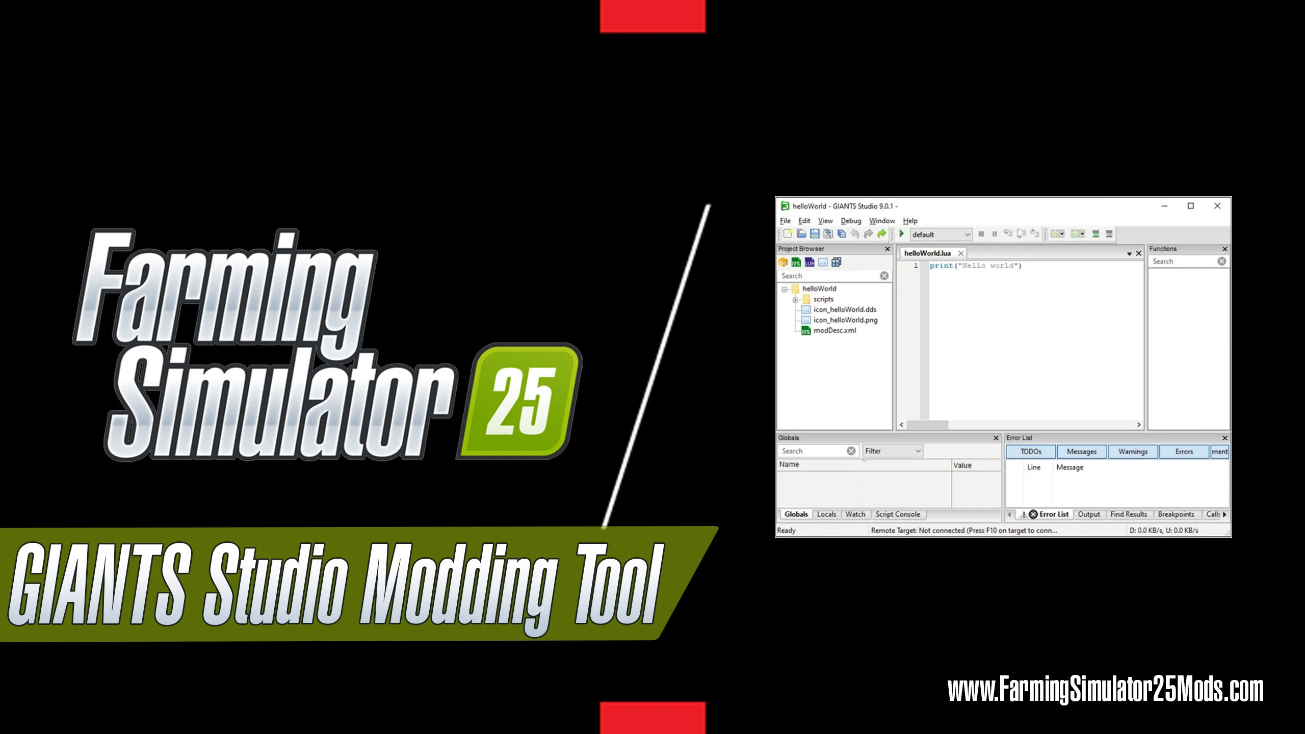 FS25 GIANTS Studio Modding Tool for FS25 Tutorials Mod FS25 Mod Free Download