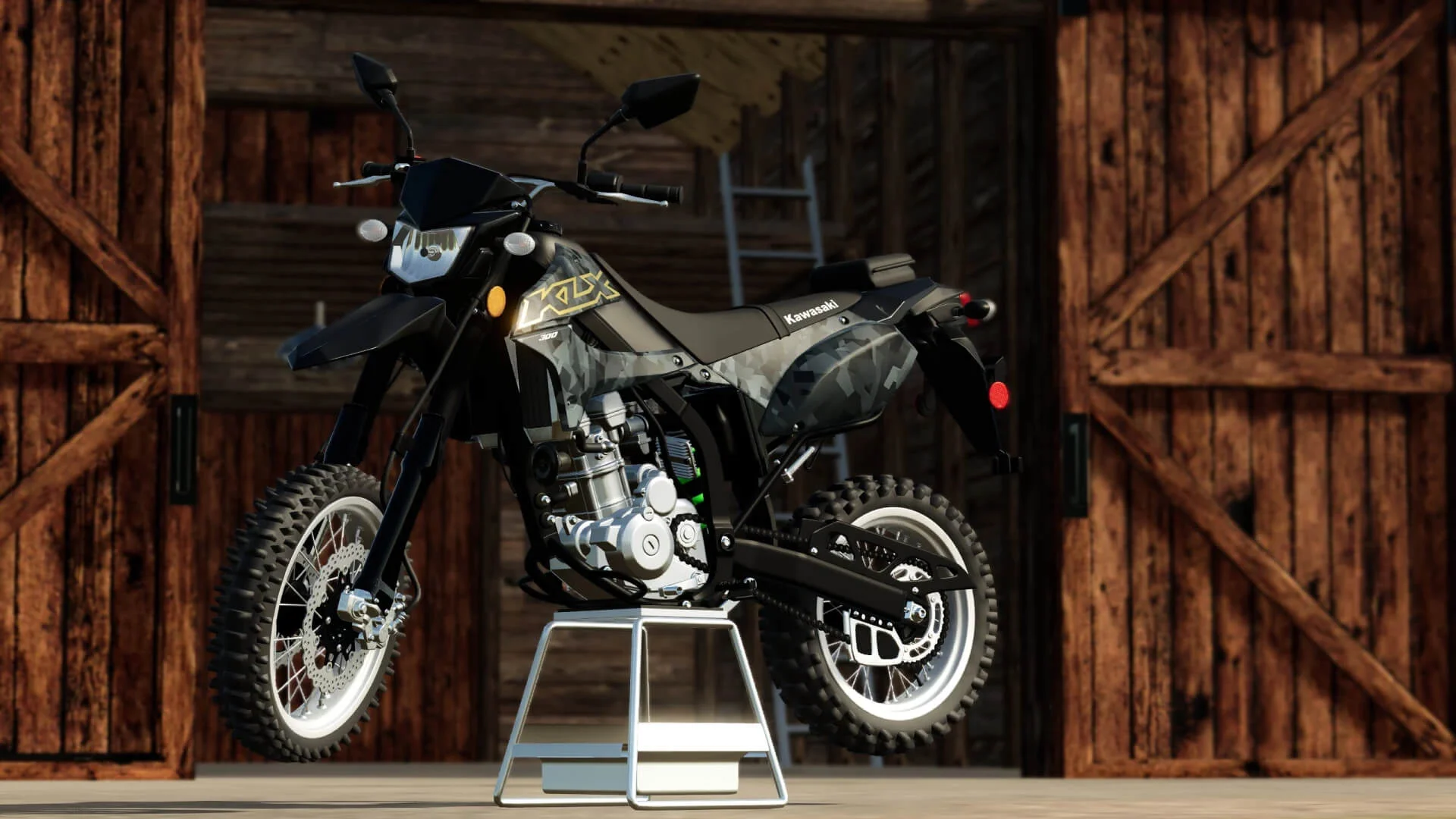 FS25 2023 Kawasaki KLX 300 v1.0 Vehicles Mod FS25 Mod Free Download