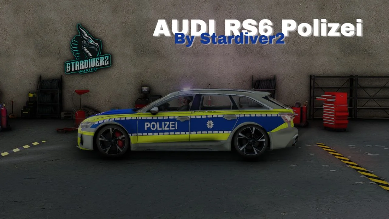FS25 Audi RS6 police V1.0 Vehicles Mod FS25 Mod Free Download