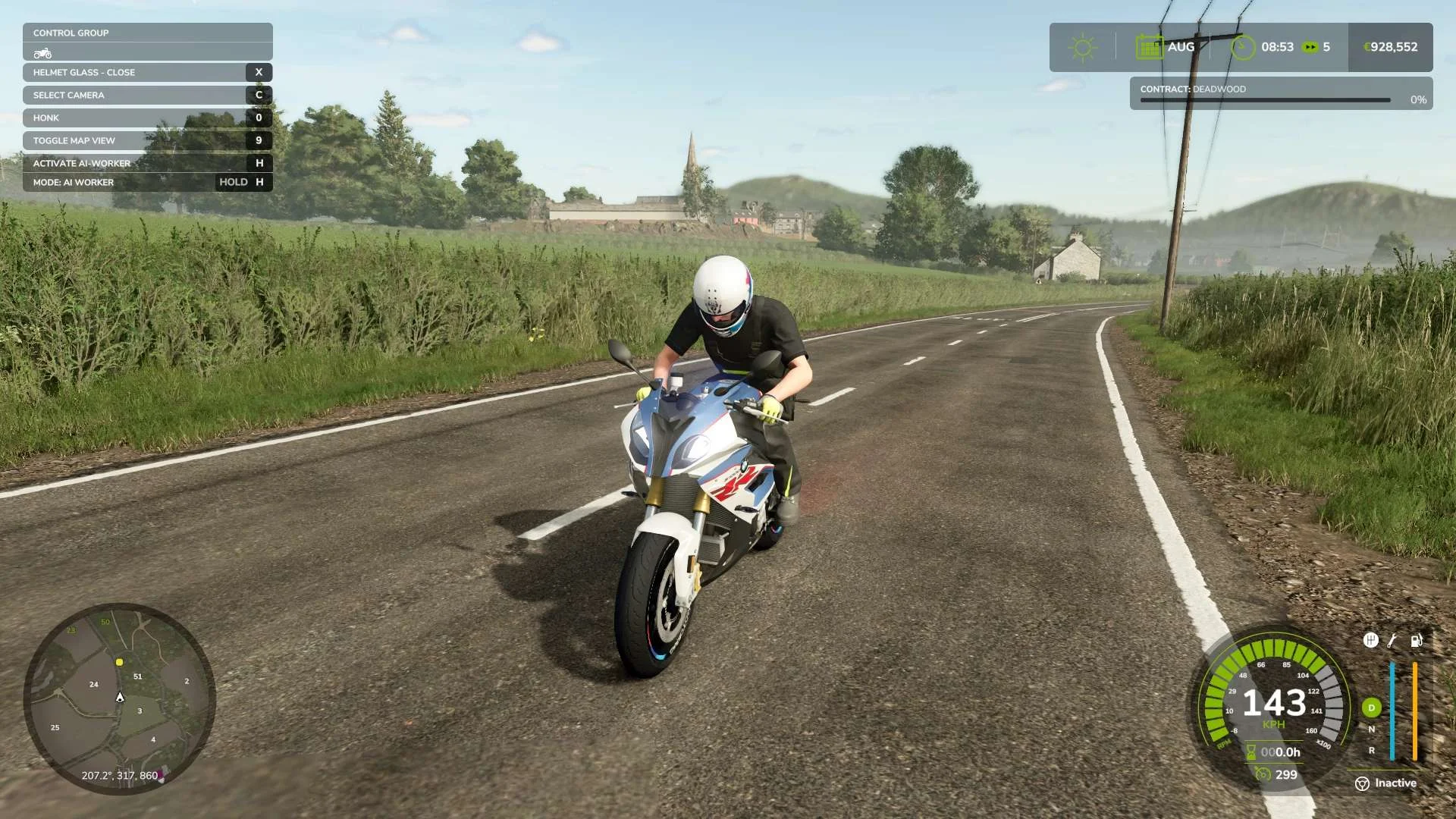 FS25 BMW S1000RR 2018 v1.0 Vehicles Mod FS25 Mod Free Download
