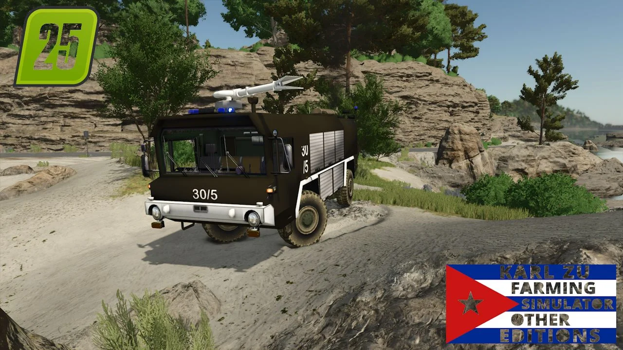FS25 Faun Military Firefighter V1.0 Vehicles Mod FS25 Mod Free Download