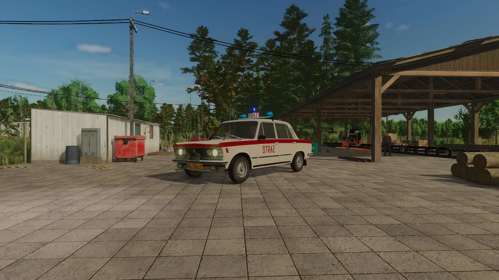 FS25 FIAT 125P SLOP FSO NE 38A – historic vehicle V1.0 Vehicles Mod FS25 Mod Free Download