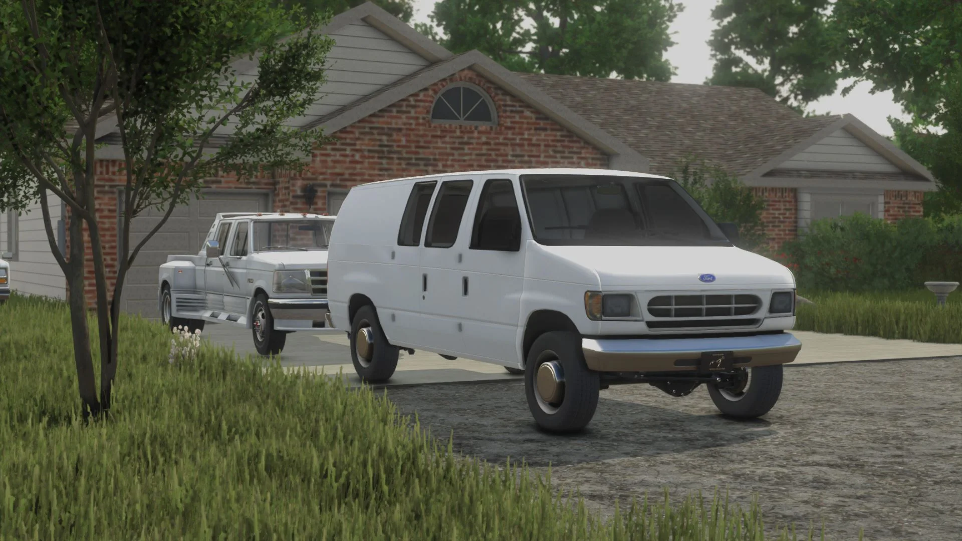 FS25 Ford E250 Van V1.0 Vehicles Mod FS25 Mod Free Download