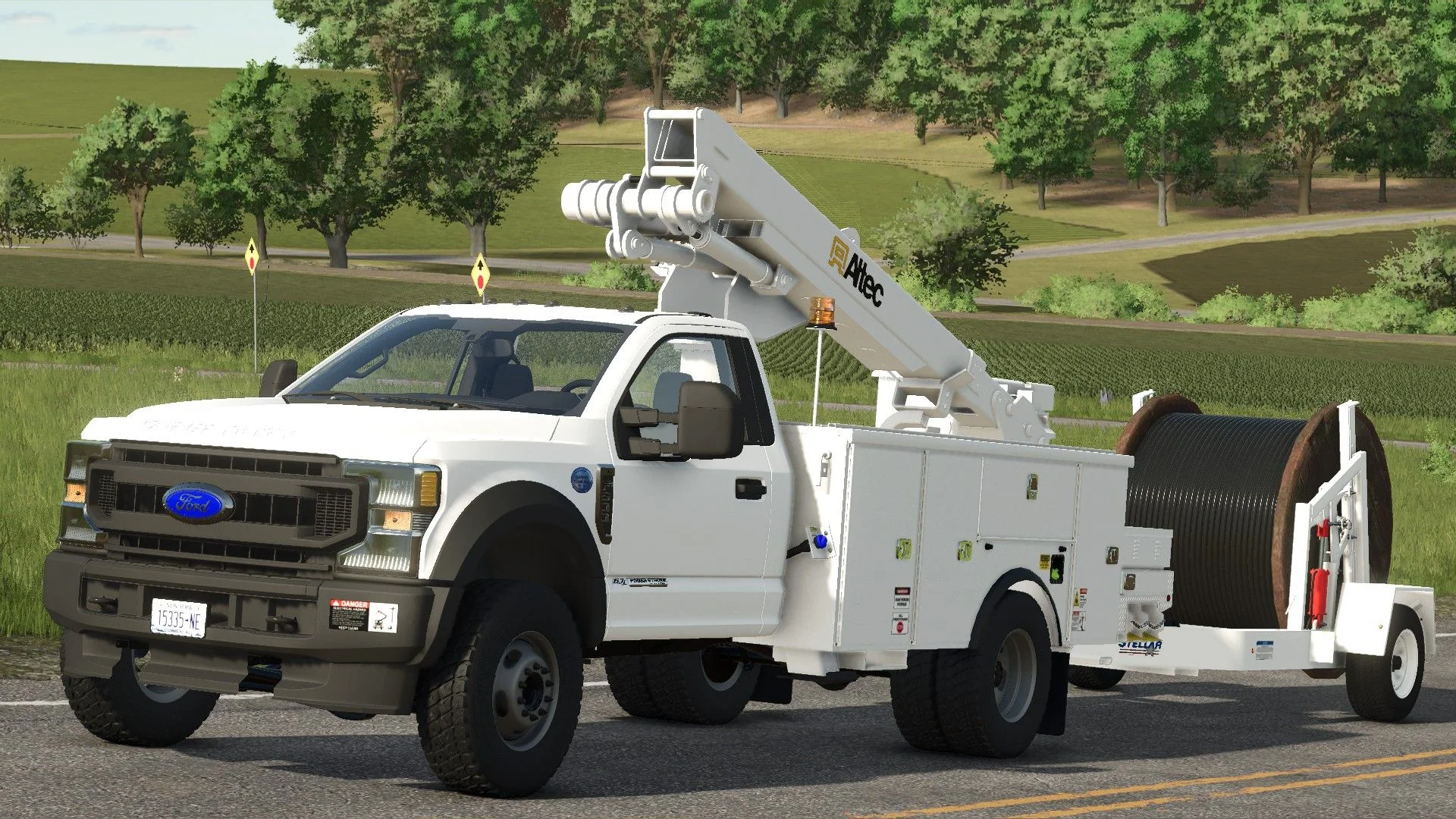 FS25 Ford F-600 Service Truck V1.1 Vehicles Mod FS25 Mod Free Download