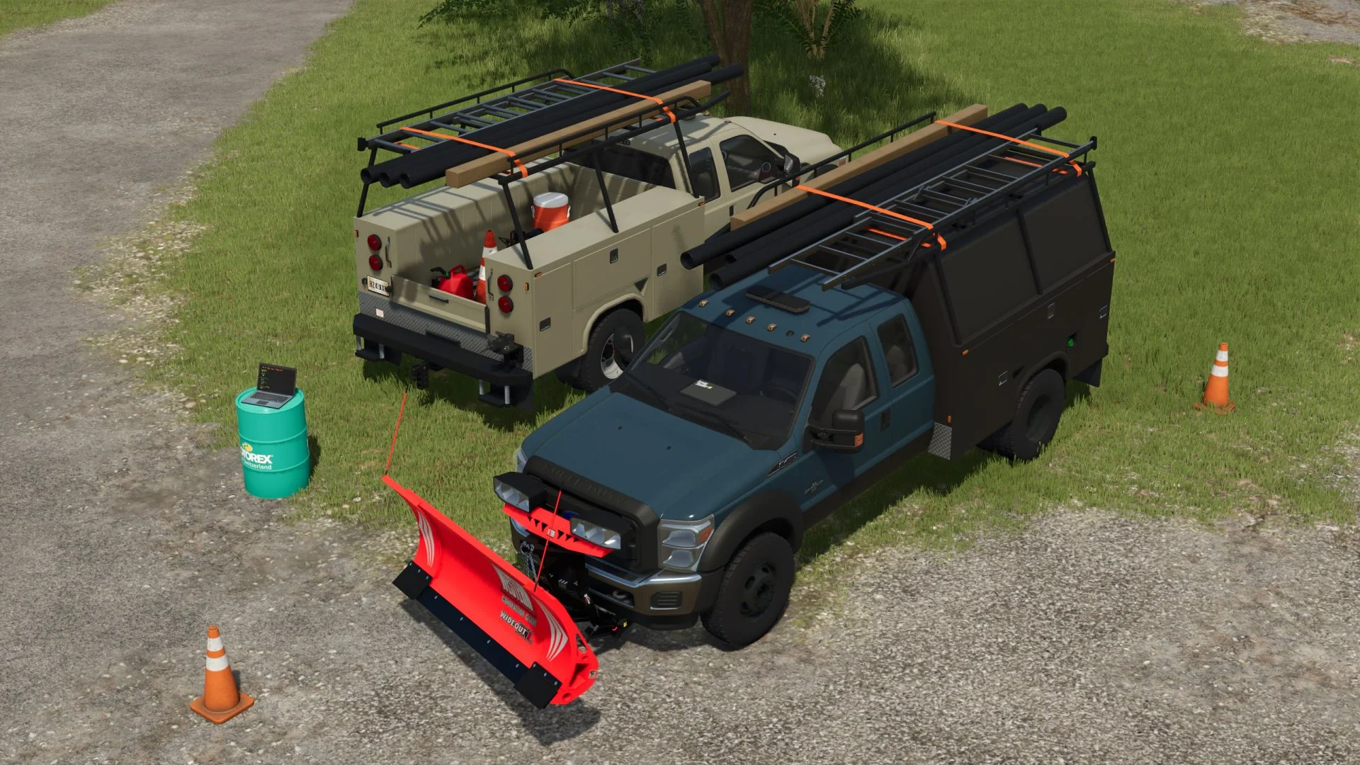 FS25 Ford F450 Service V1.0 Vehicles Mod FS25 Mod Free Download