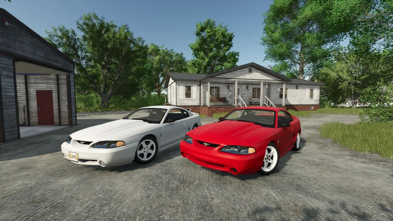 FS25 Ford Mustang SVT Cobra 1995 V1.0 Vehicles Mod FS25 Mod Free Download