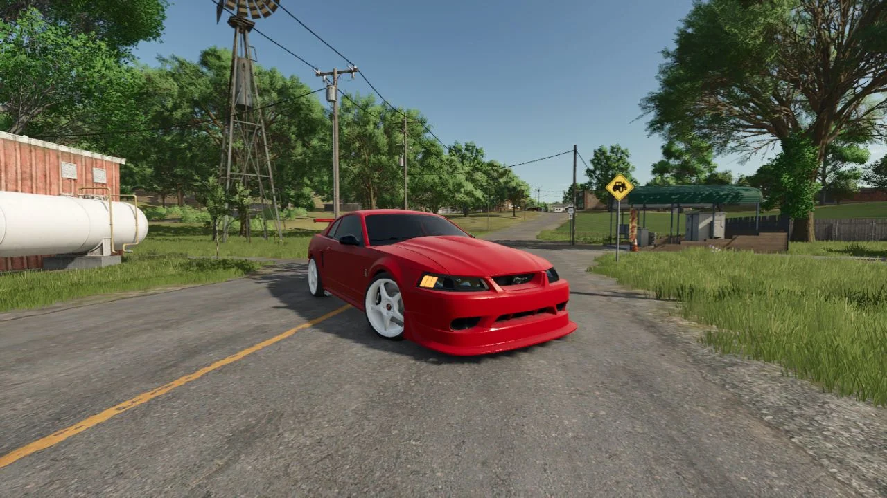 FS25 Ford Mustang SVT Cobra R 2000 V1.1 Vehicles Mod FS25 Mod Free Download