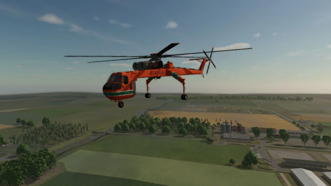 FS25 Forestry Helicopter V1.0 Vehicles Mod FS25 Mod Free Download