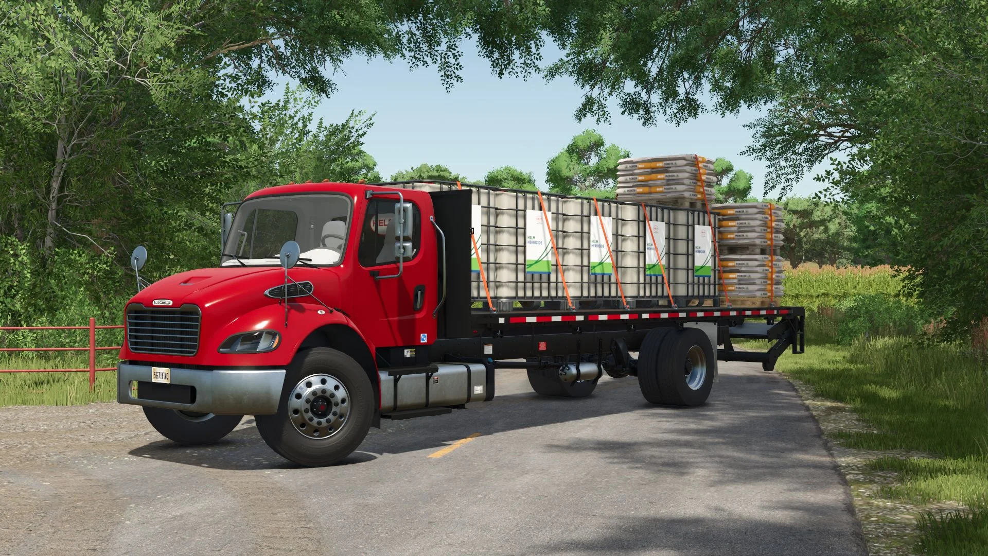 FS25 Freightliner M2 Stakebed (AutoLoad) V1.4.0.1 Vehicles Mod FS25 Mod Free Download