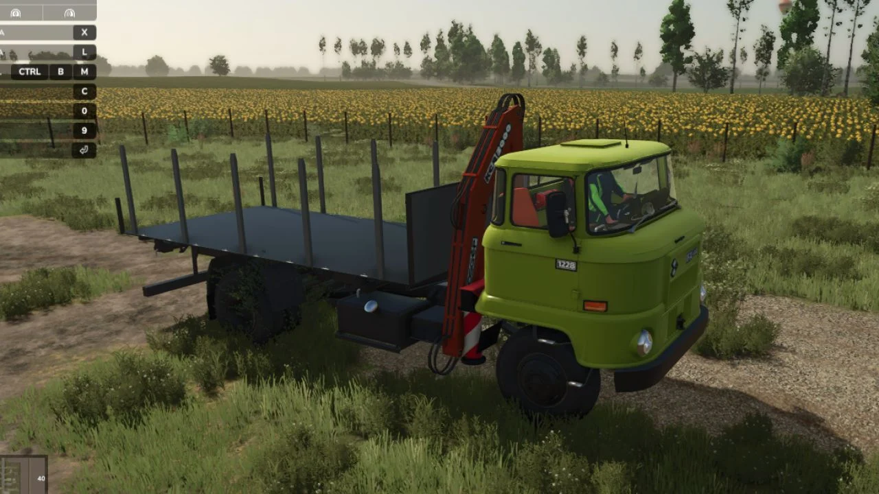 FS25 IFA L60 with KCR Crane V1.0 Vehicles Mod FS25 Mod Free Download