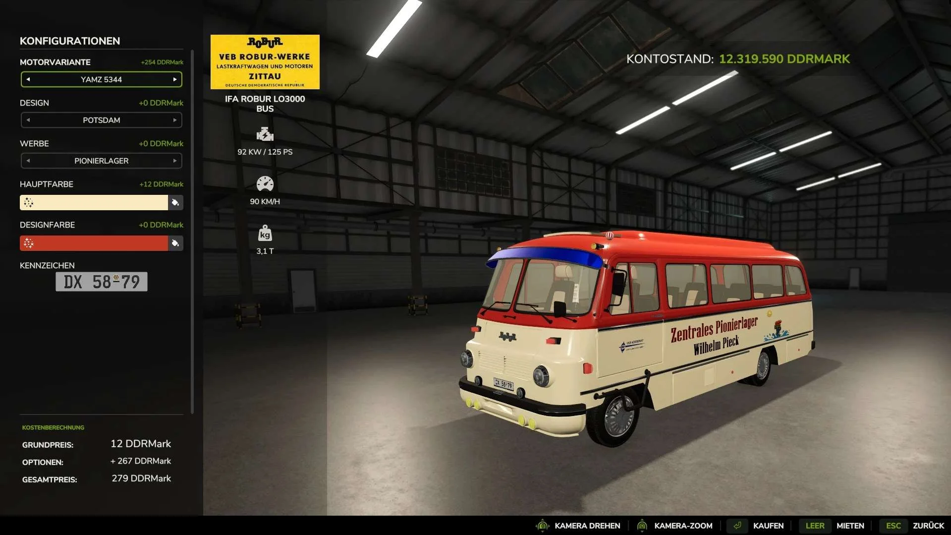 FS25 IFA Robur LO 3000 Bus v1.0 Vehicles Mod FS25 Mod Free Download