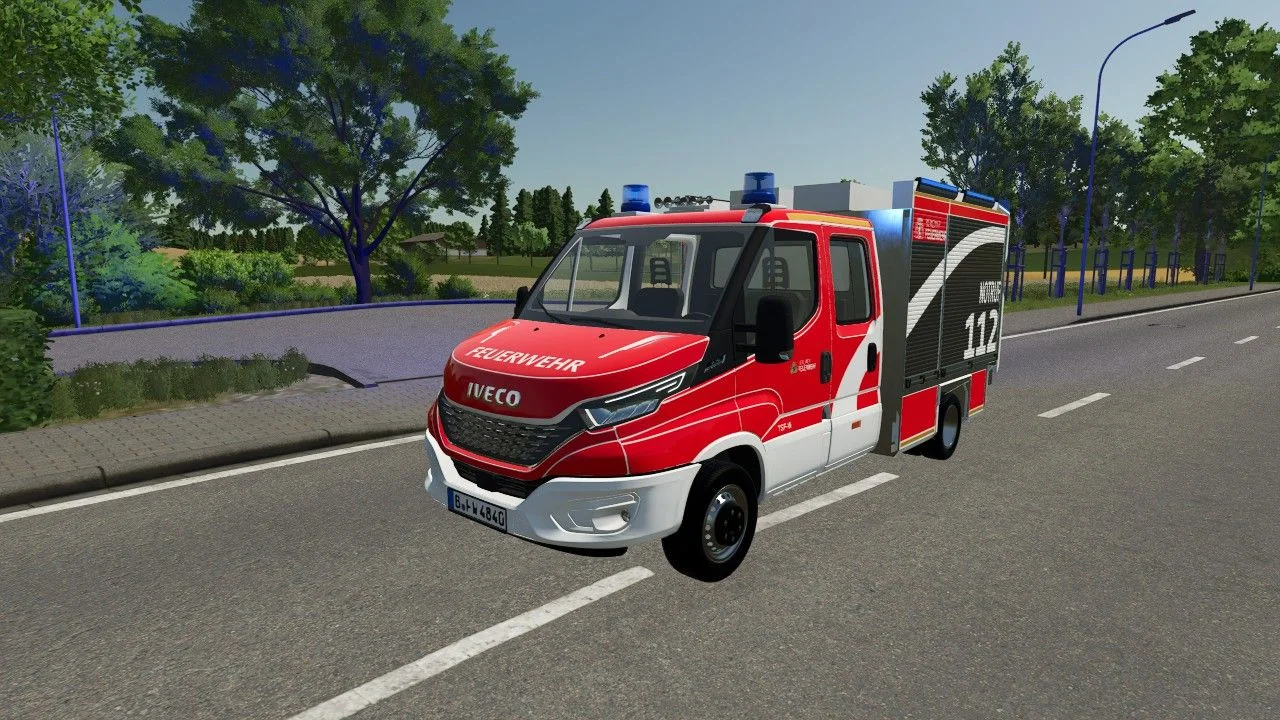FS25 Iveco Daily TSF-W FW Berlin V1.0 Vehicles Mod FS25 Mod Free Download