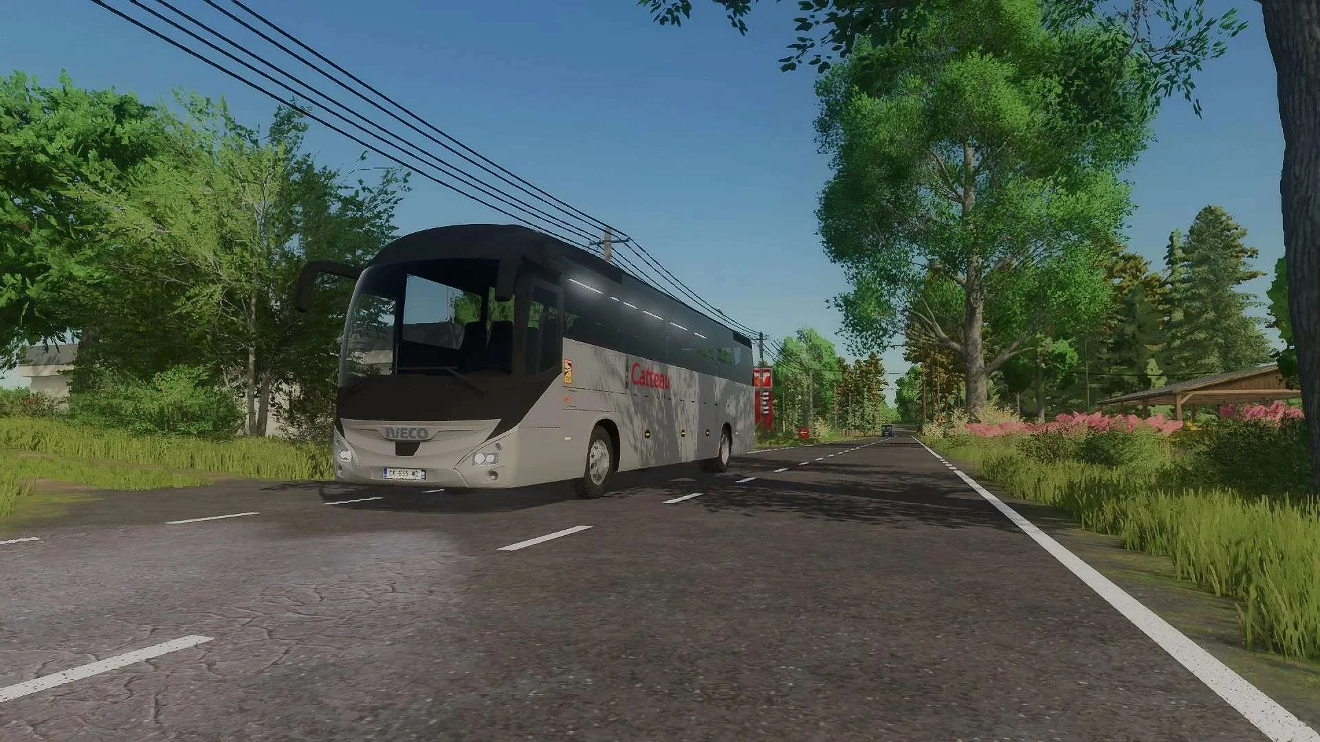 FS25 Iveco Magelys Pro 2013 Catteau Voyages v1.0 Vehicles Mod FS25 Mod Free Download