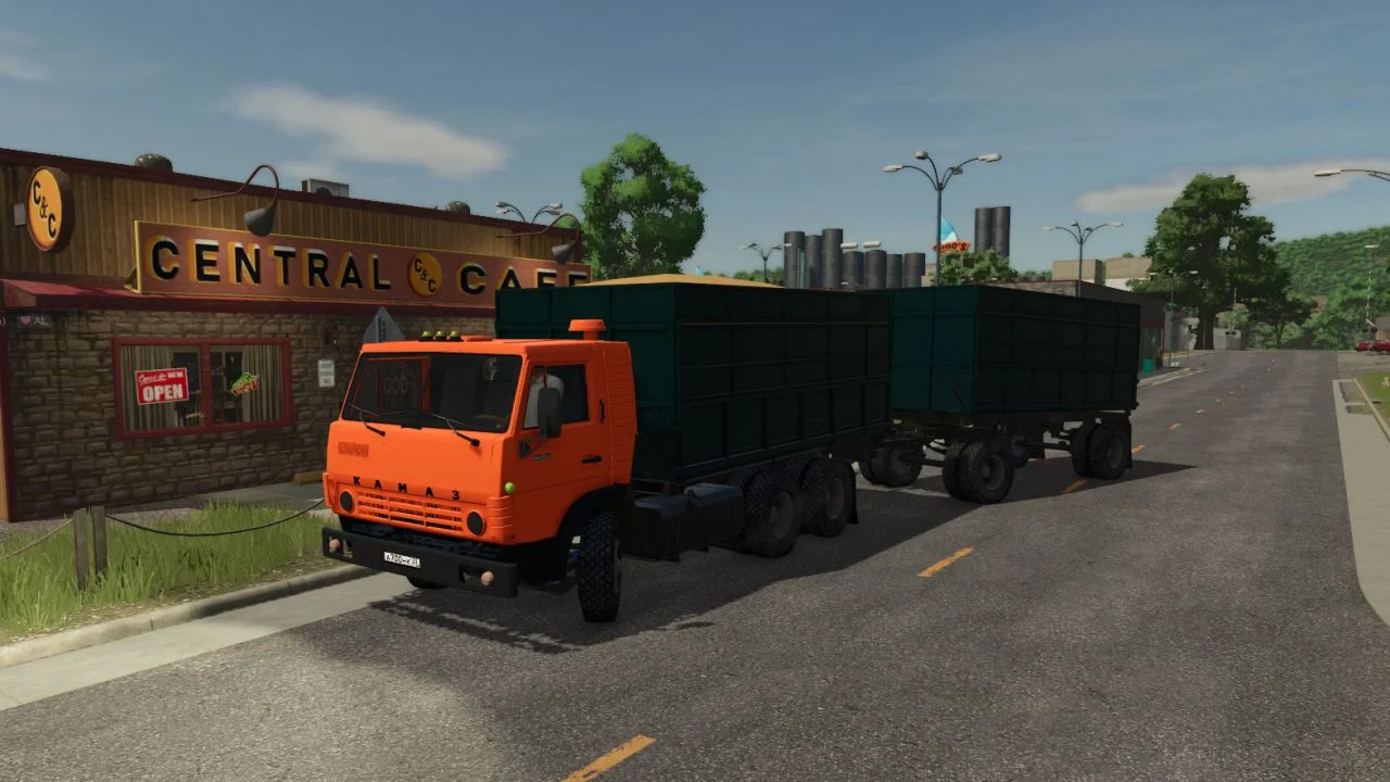 FS25 KamAZ-5320 and GKB-8551 V1.0 Vehicles Mod FS25 Mod Free Download
