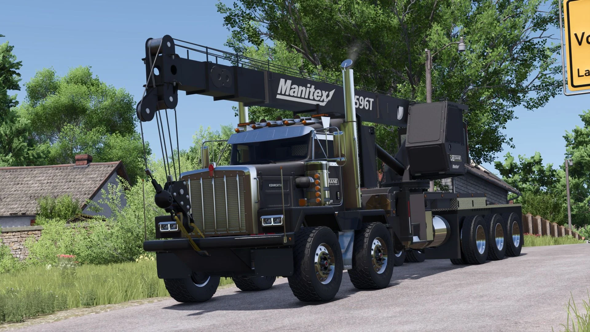 FS25 Kenworth C500 Manitex 4596 V1.0 Vehicles Mod FS25 Mod Free Download