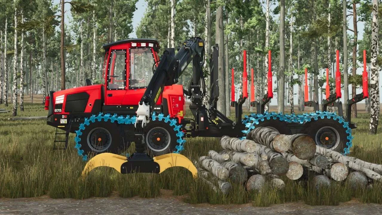 FS25 Komatsu 875 Loadflex v1.1 Vehicles Mod FS25 Mod Free Download