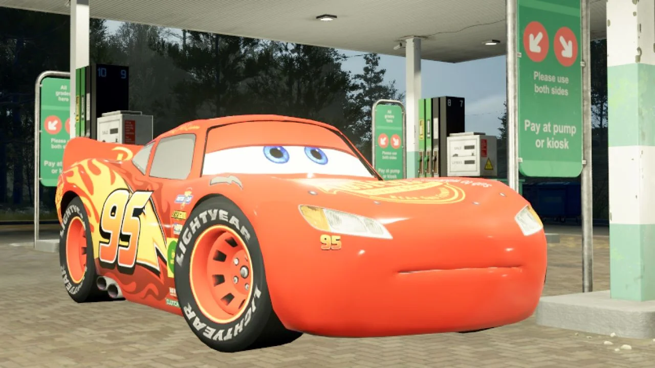 FS25 Lightning McQueen v1.0 Vehicles Mod FS25 Mod Free Download