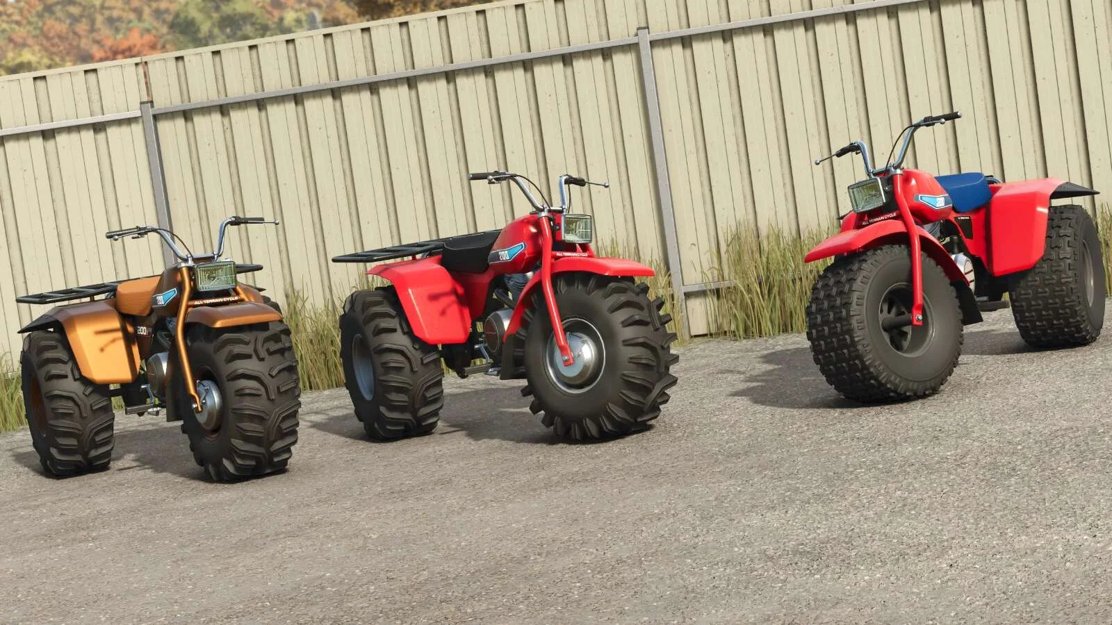 FS25 Lizard ATC 200 BIG RED v1.0 Vehicles Mod FS25 Mod Free Download