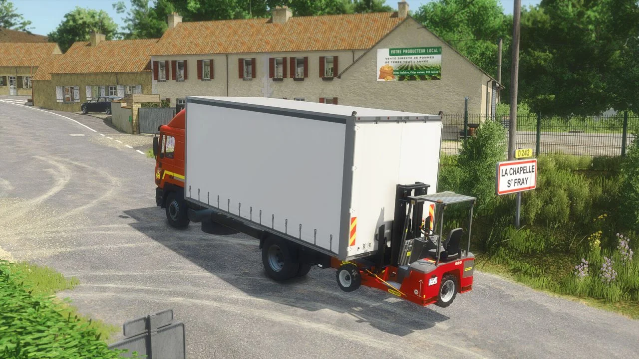FS25 MAN 19.322 With Sliding Curtain V1.0.0.1 Vehicles Mod FS25 Mod Free Download