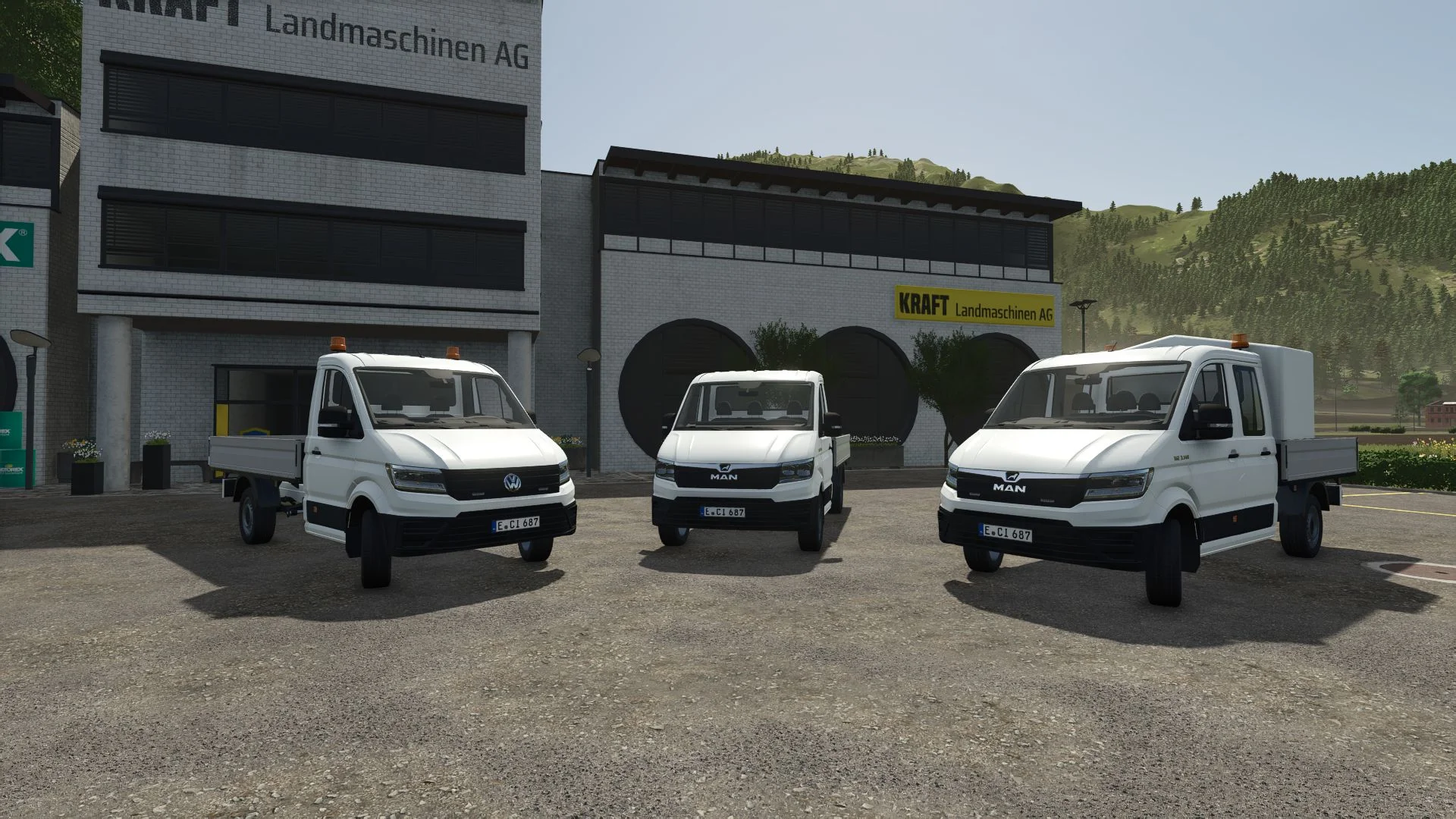 FS25 MAN TGE 2018 Platform v1.0 Vehicles Mod FS25 Mod Free Download