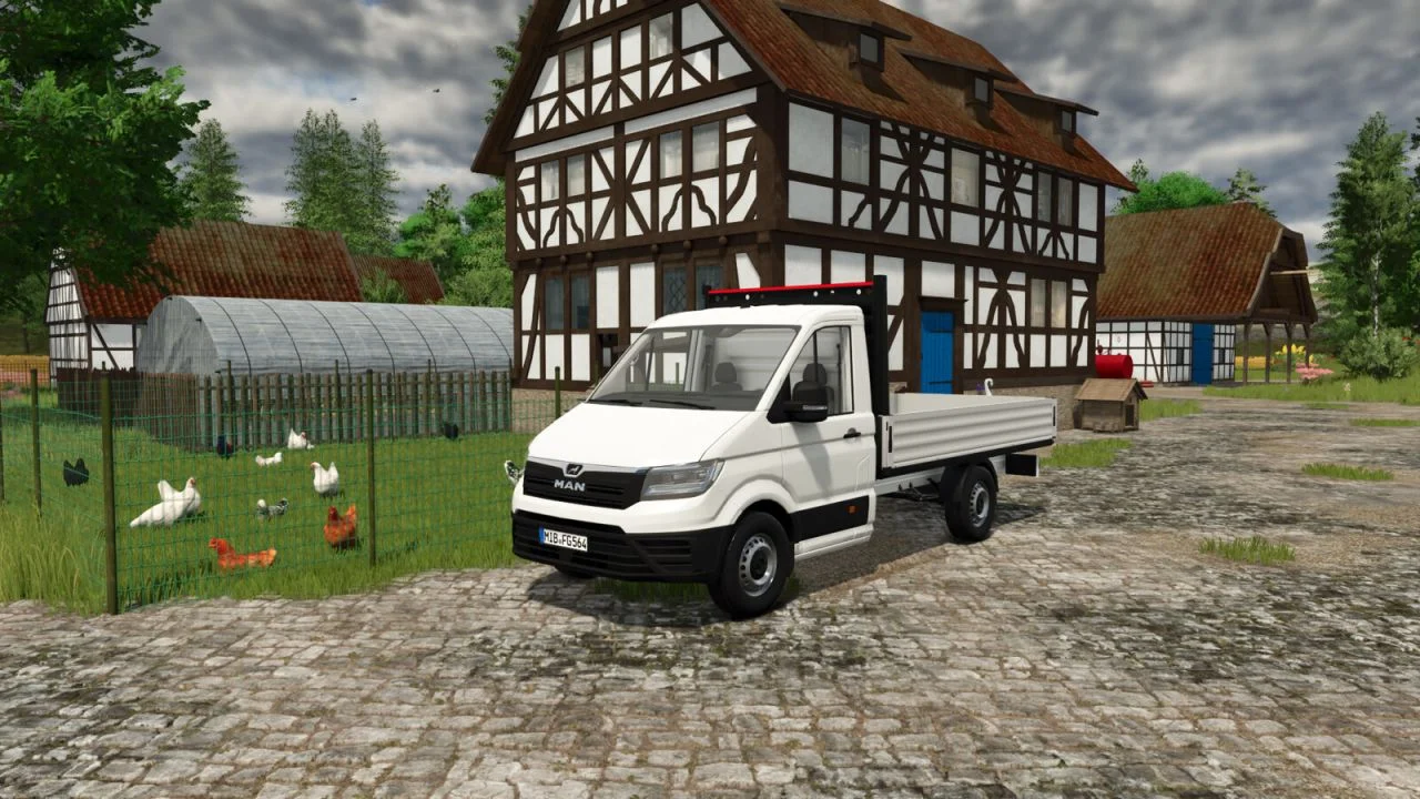 FS25 MAN TGE Flatbed V1.2 Vehicles Mod FS25 Mod Free Download