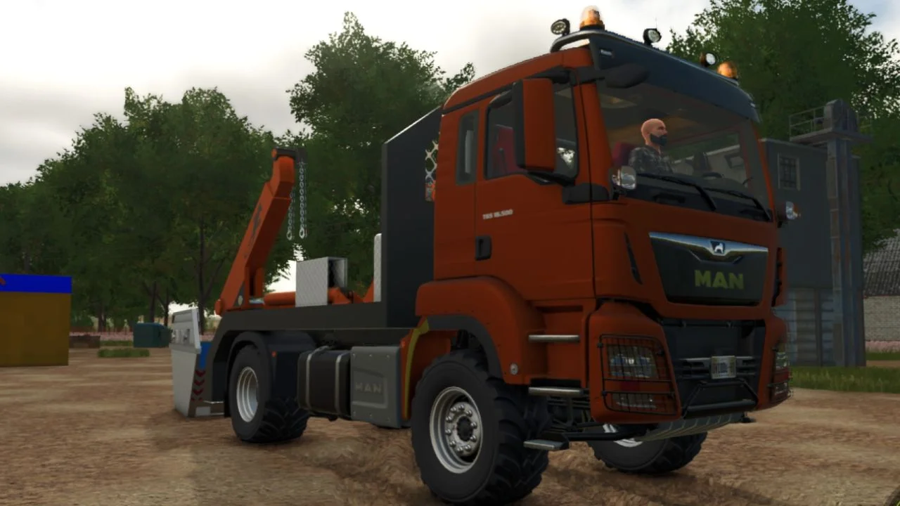 FS25 MAN TGS Skip Loader V1.0 Vehicles Mod FS25 Mod Free Download