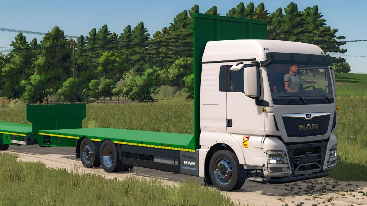 FS25 MAN TGX 6×2 Straw Bale V1.0 Vehicles Mod FS25 Mod Free Download