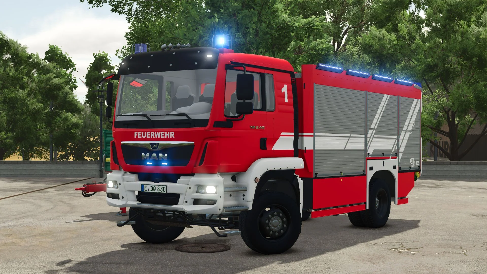 FS25 MAN Ziegler TLF 4000 V1.0.0.1 Vehicles Mod FS25 Mod Free Download