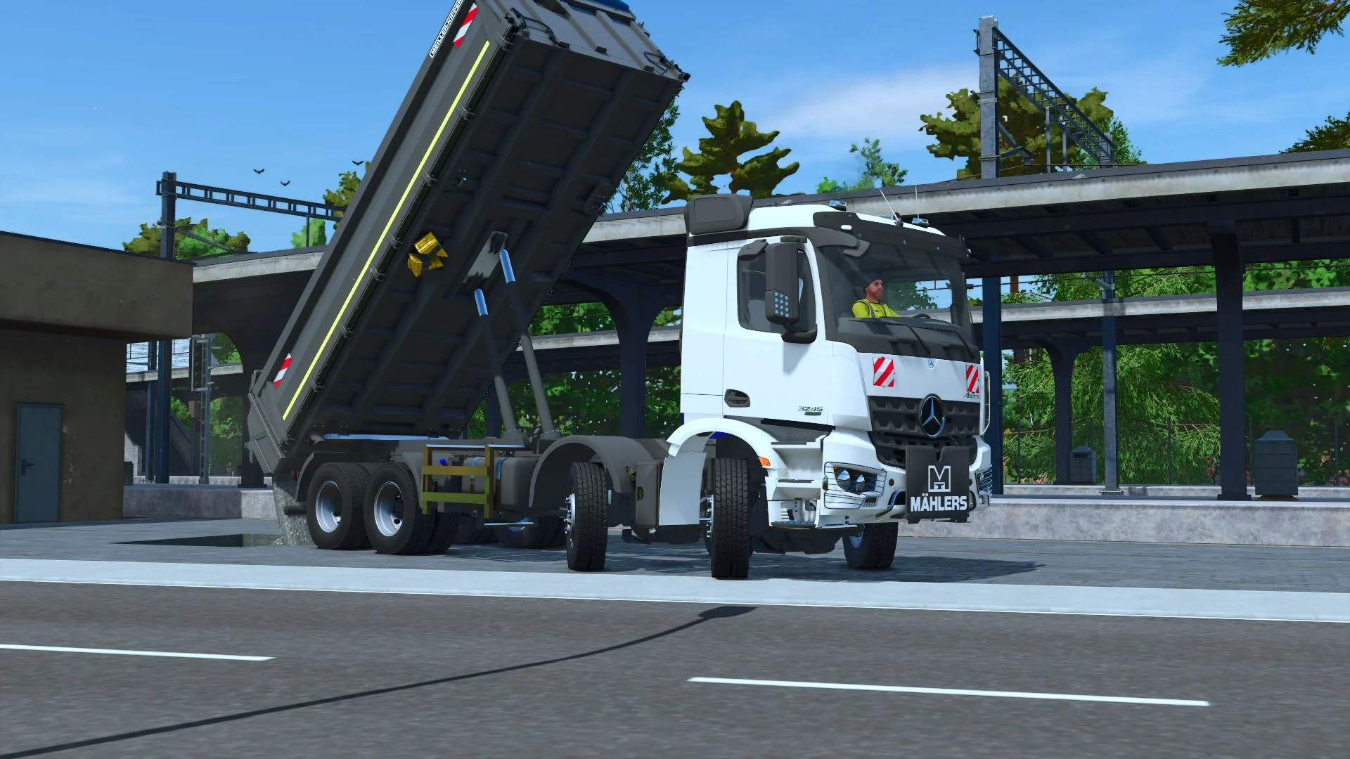 FS25 Mercedes Arocs 8×8 V1.1 Vehicles Mod FS25 Mod Free Download