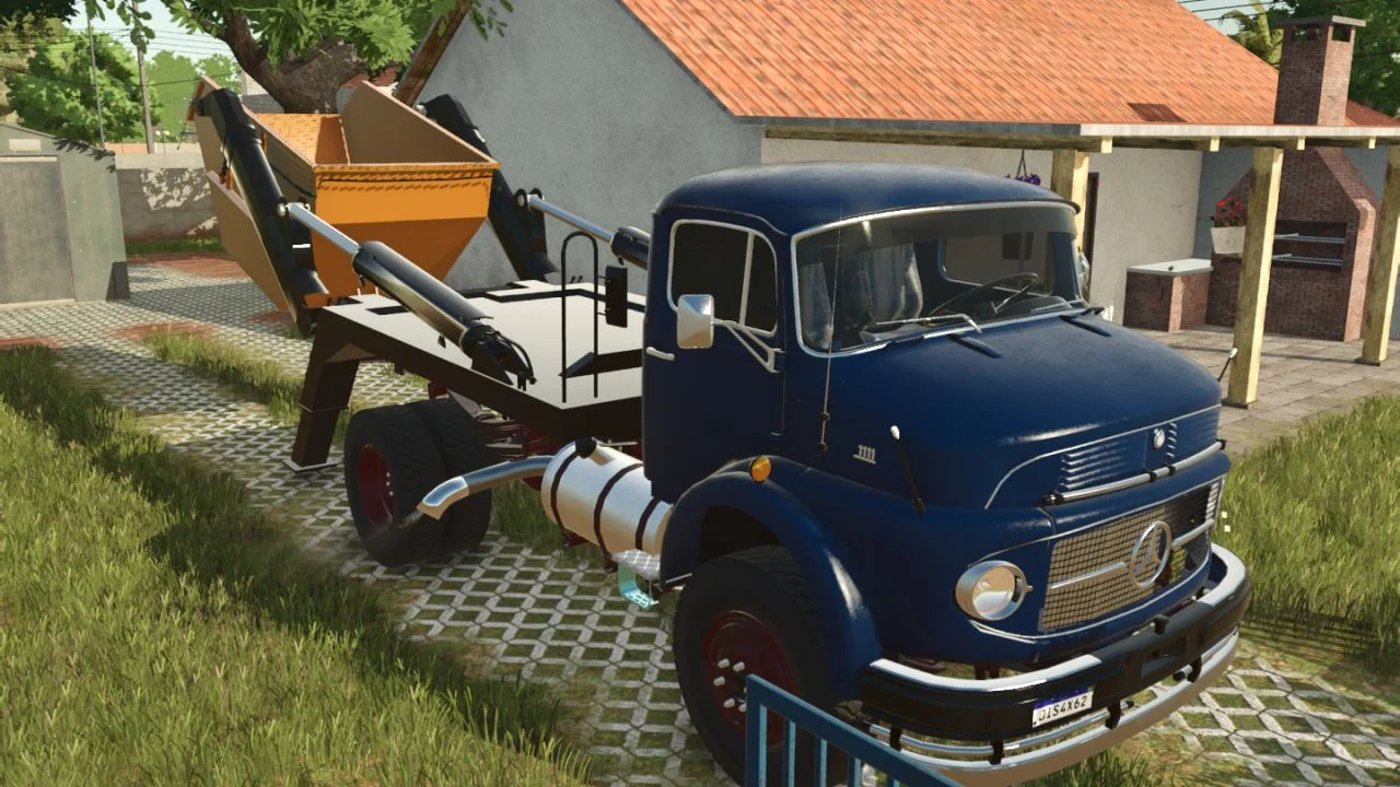 FS25 Mercedes-Benz 1111 Debris Truck V1.0 Vehicles Mod FS25 Mod Free Download