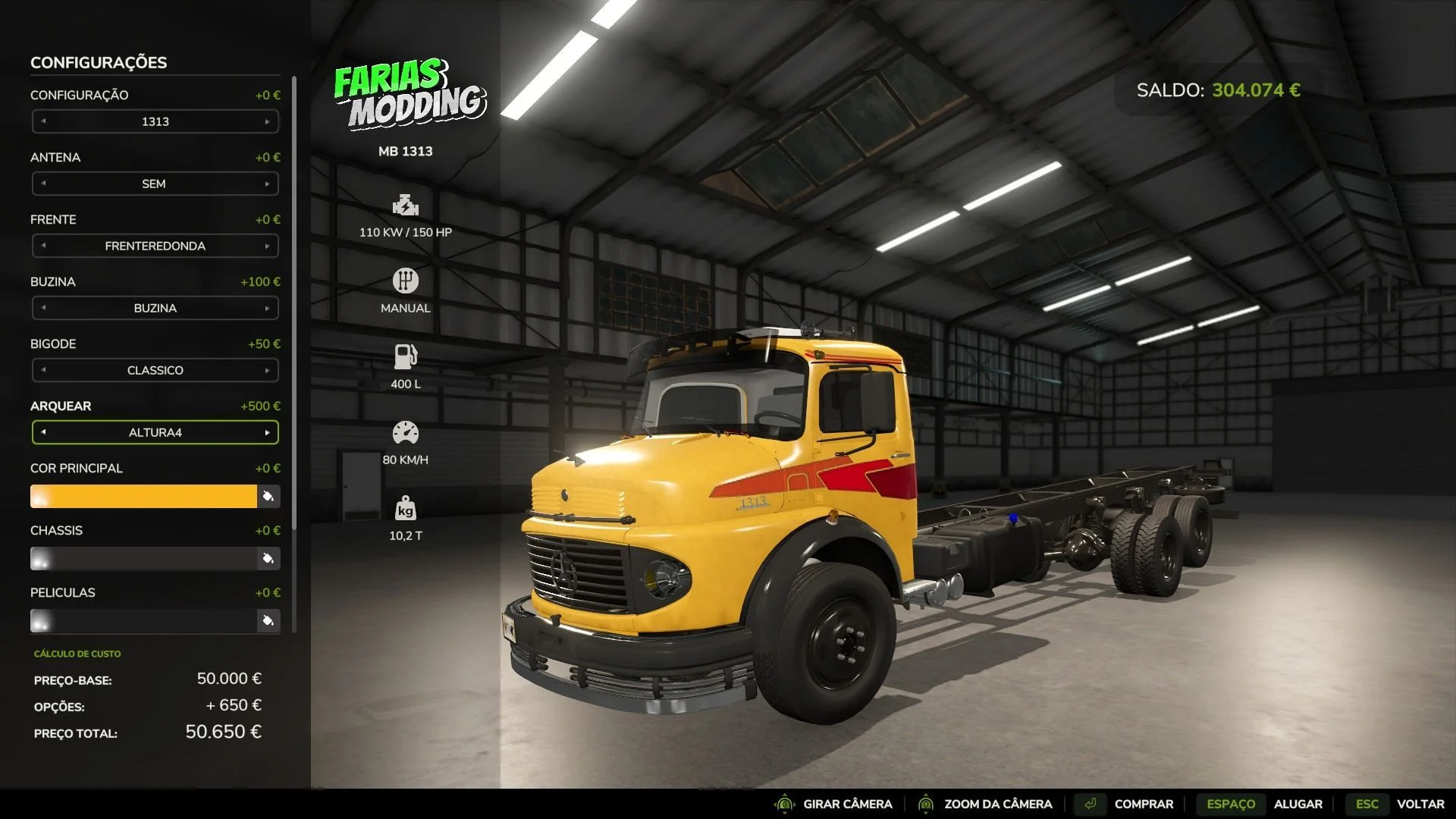 FS25 Mercedes-Benz 1313 V1.0 Vehicles Mod FS25 Mod Free Download