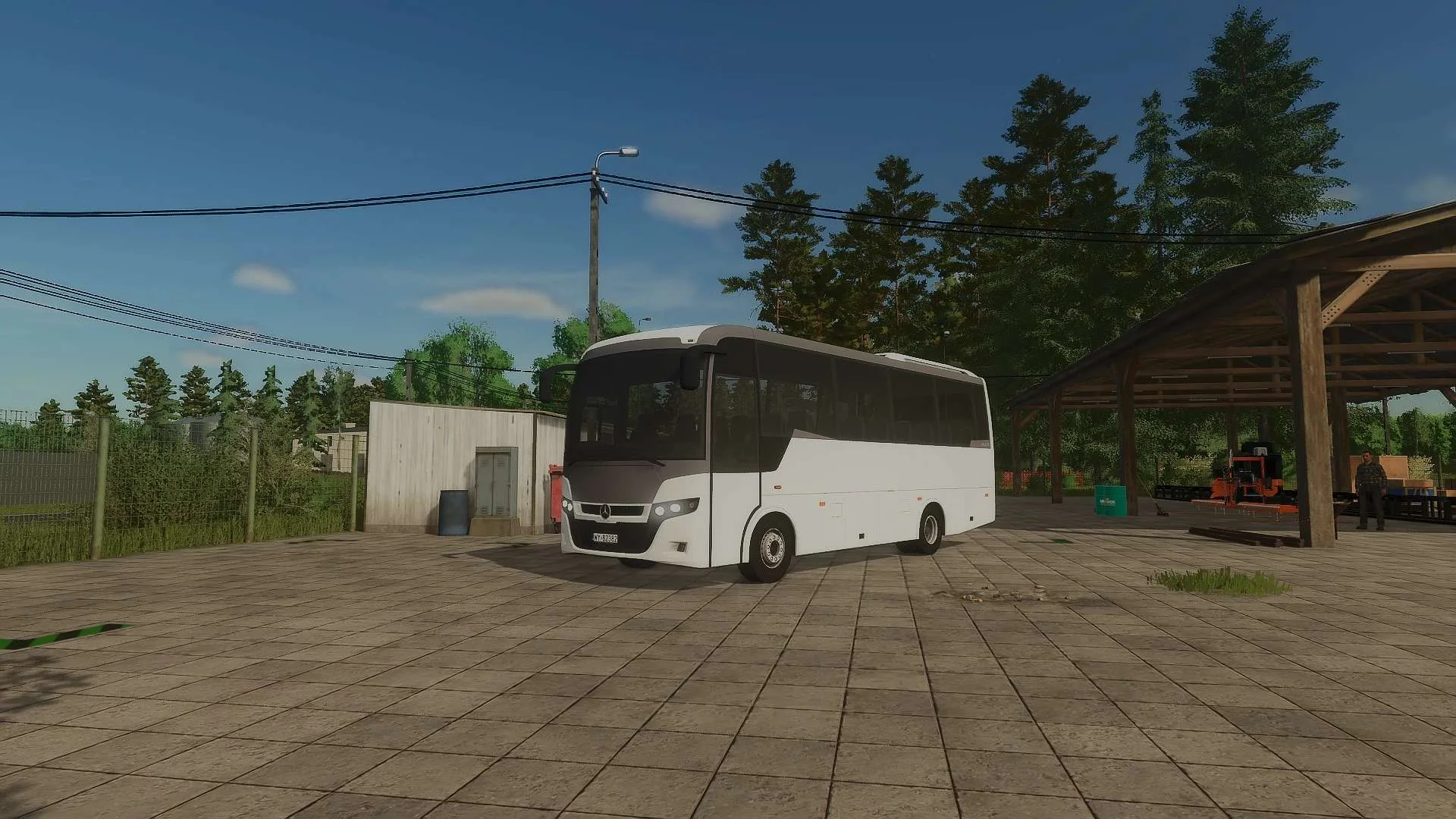 FS25 Mercedes Benz Indcar v1.0 Vehicles Mod FS25 Mod Free Download