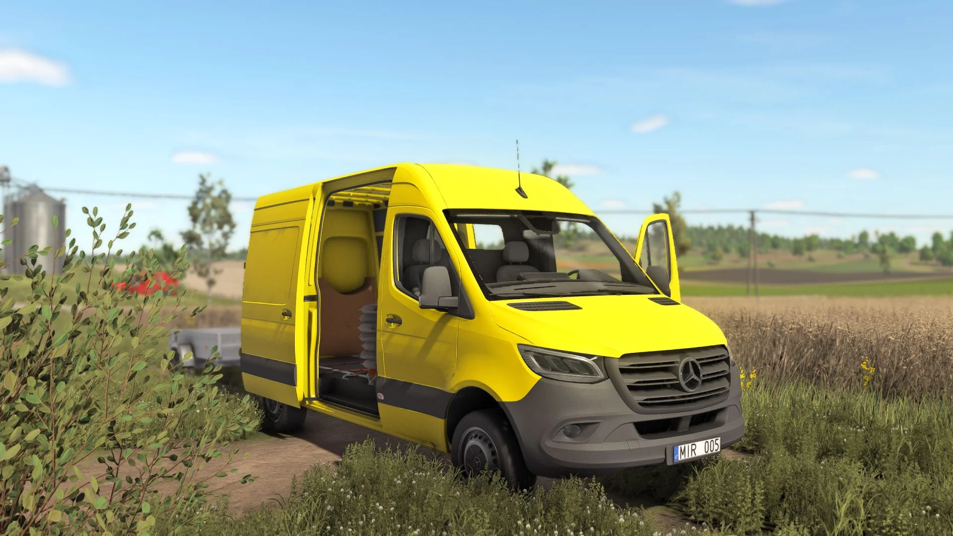 FS25 Mercedes-Benz Sprinter 2021 V1.0.0.1 Vehicles Mod FS25 Mod Free Download