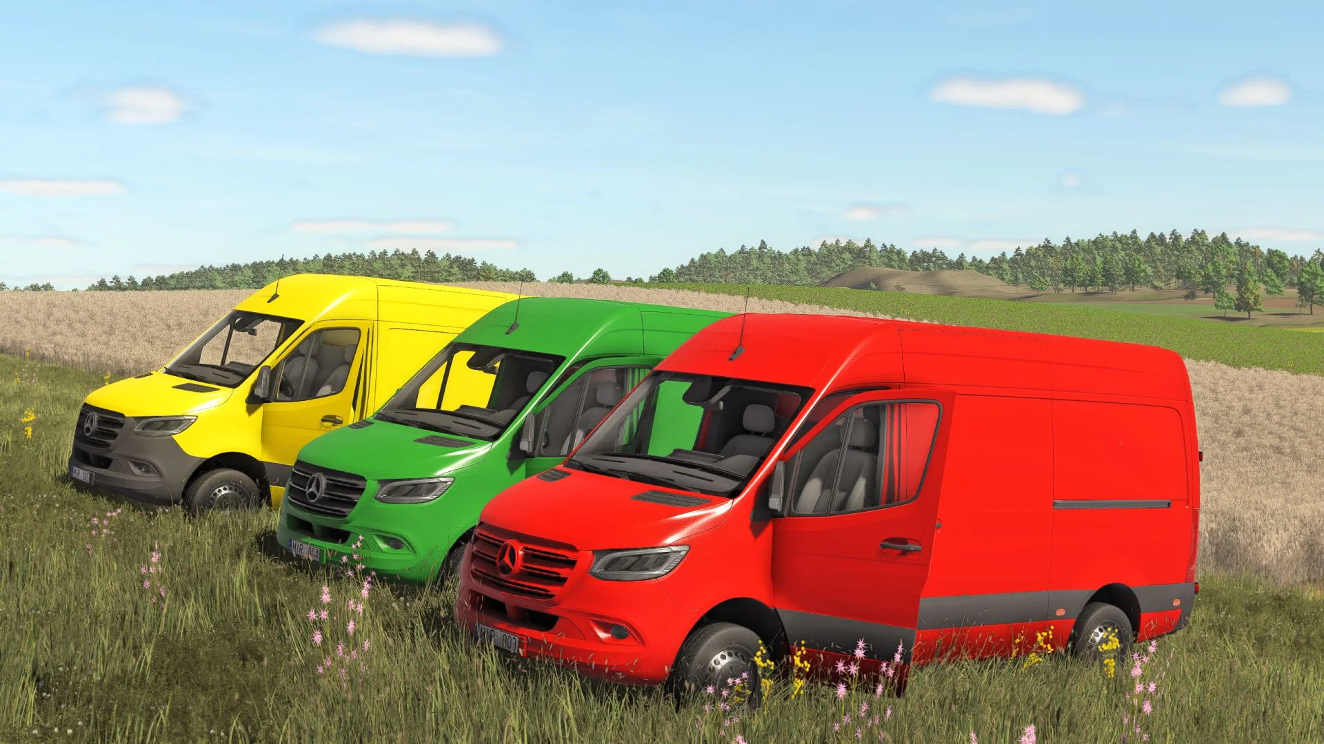 FS25 Mercedes-Benz Sprinter 2021 V1.0 Vehicles Mod FS25 Mod Free Download