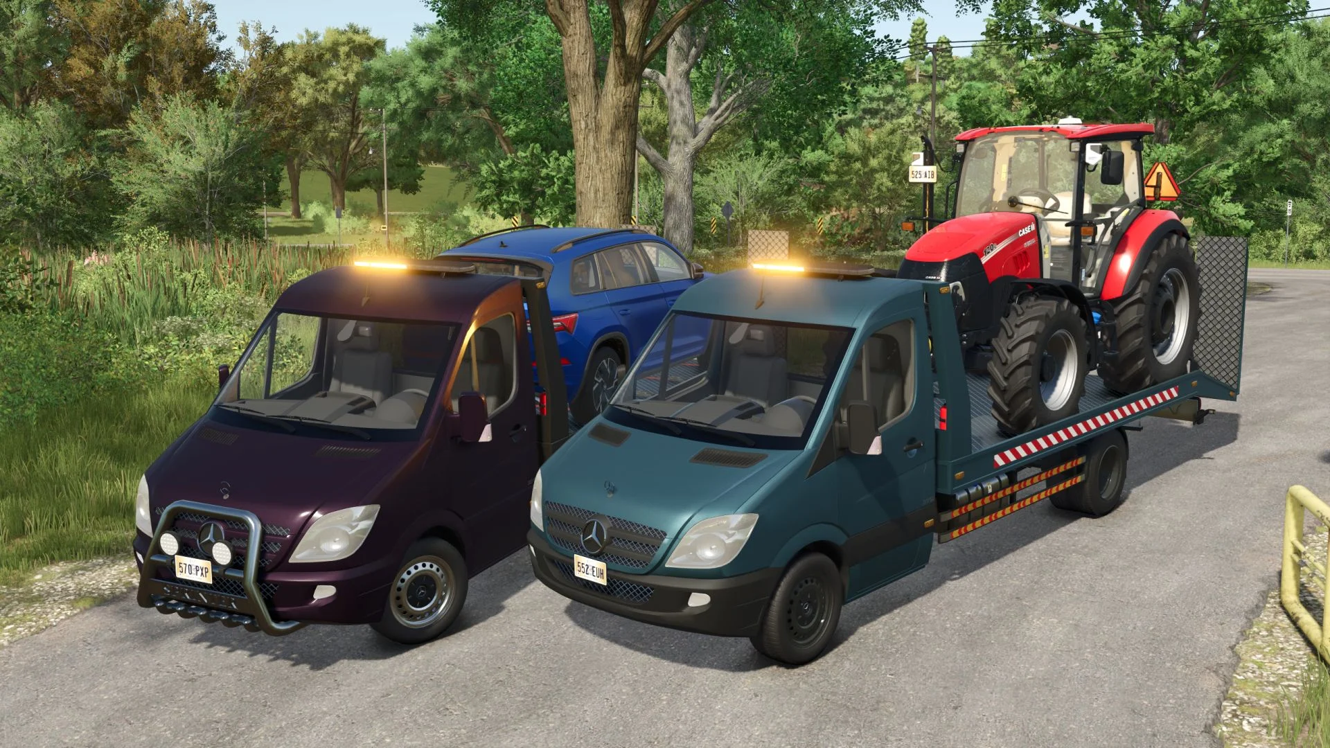 FS25 Mercedes-Benz Sprinter tow truck V1.1 Vehicles Mod FS25 Mod Free Download