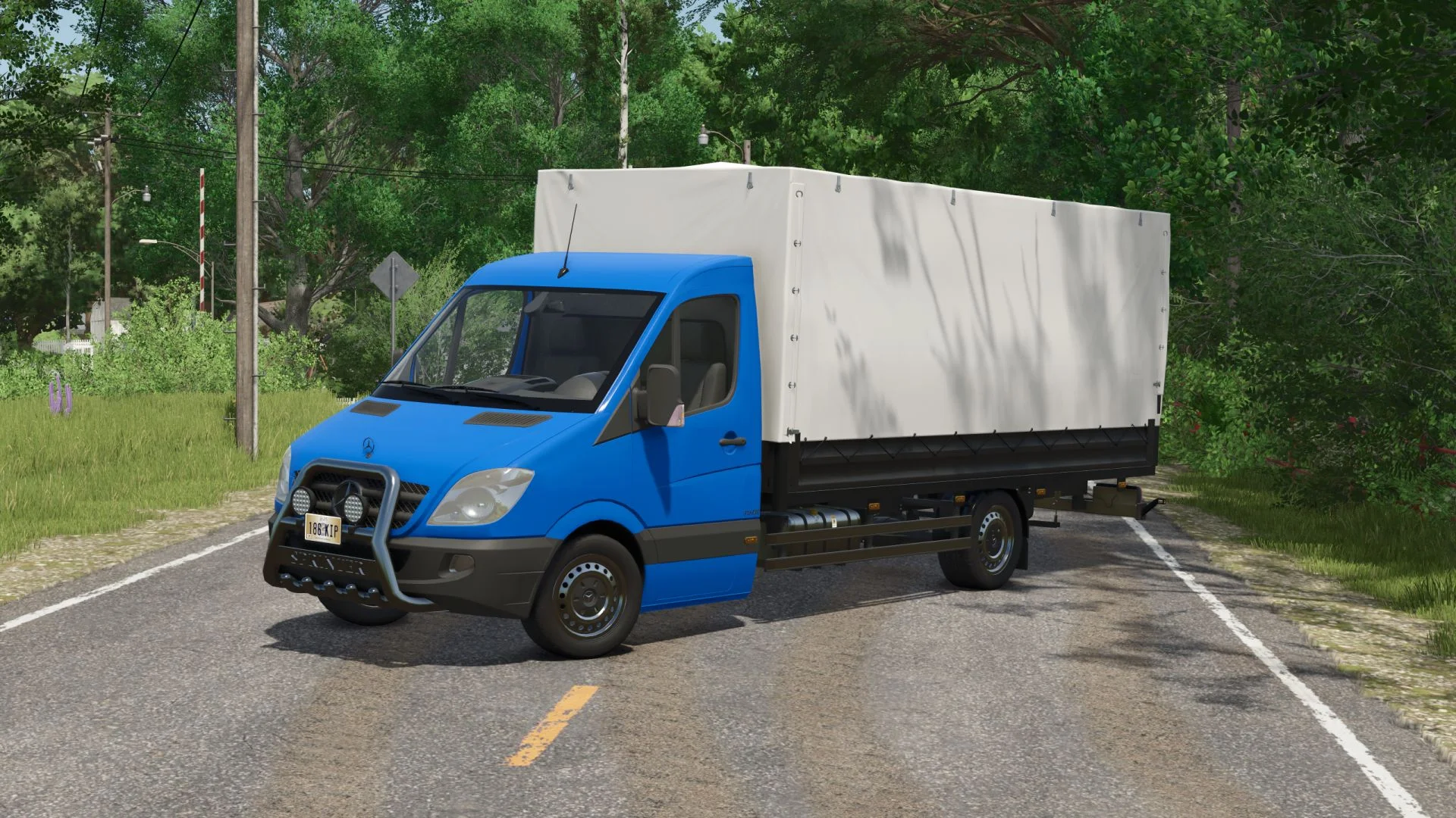 FS25 Mercedes-Benz Sprinter V1.1 Vehicles Mod FS25 Mod Free Download