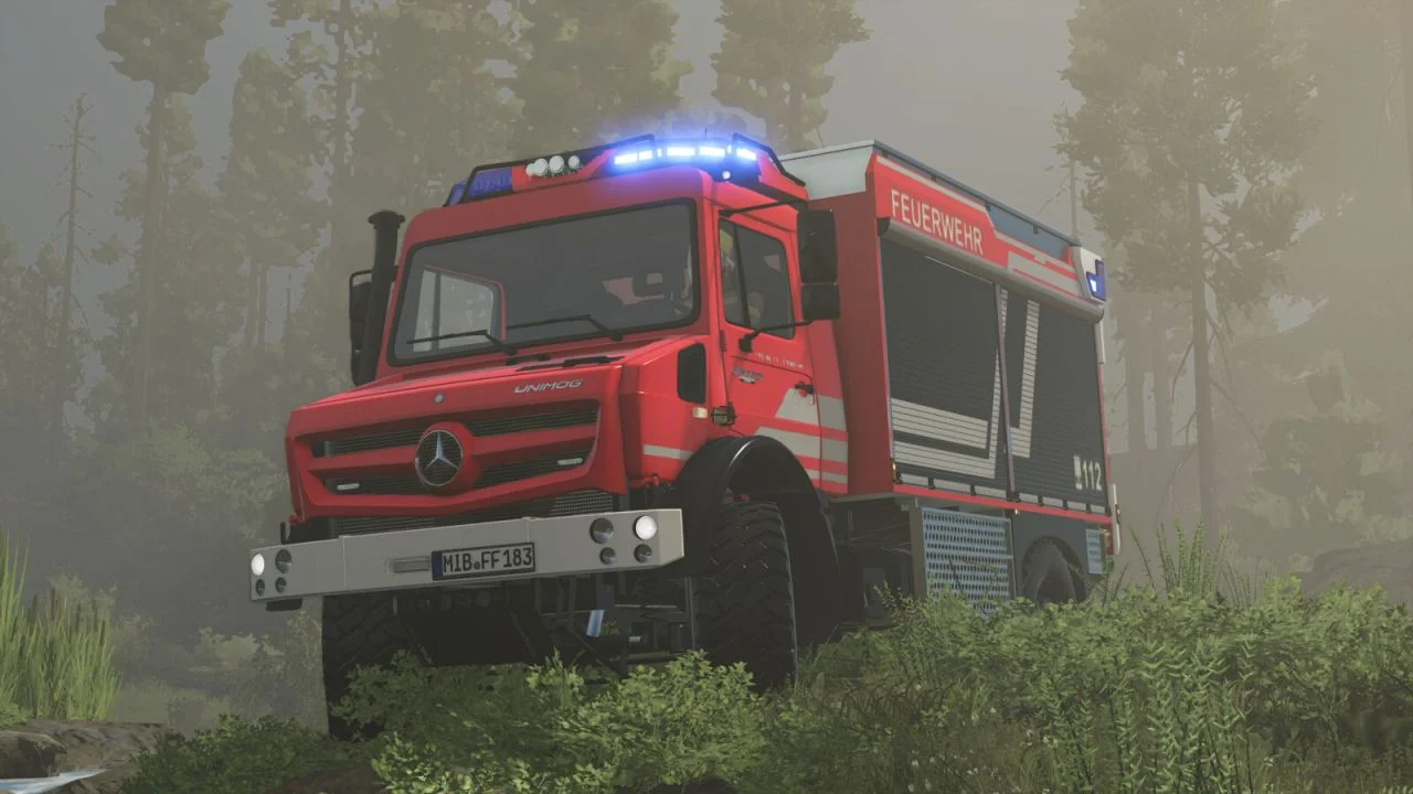 FS25 Mercedes Benz Trucks Unimog 5023 TLF3000/RW V1.0.0.3 Vehicles Mod FS25 Mod Free Download